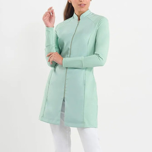 Uniforme de Hospital Cómodo para Mujer, Bata de Laboratorio con Cierre Completo, Chaqueta Médica con Cierre, Ropa de Trabajo Profesional para Hospital - Product Image 4