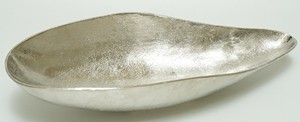 Bandeja de Metal Dorada Champán de Lujo, Tazón Moderno de Aluminio Texturizado, Centro de Mesa Elegante, Plato Decorativo para Frutas - Product Image 1