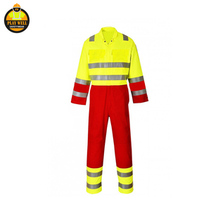 Combinaison de sécurité haute visibilité de qualité supérieure, couleur et logo personnalisés - Product Image 1