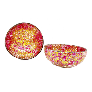 Cuenco de madera de coco de concha marina vietnamita hecho a mano cena de papel desechable única/Saladware para decoración del hogar almacenamiento Catering - Product Image 1