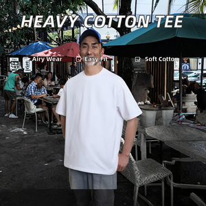 Camiseta de Cuello Redondo y Manga Corta con Textura, Informal, de Verano, Holgada, de Mezcla de Algodón, Transpirable, de Poliéster - Product Image 4