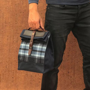 Sac à déjeuner unisexe en toile et cuir personnalisable, grande capacité, isotherme, sac fourre-tout portable pour pique-nique - Product Image 1