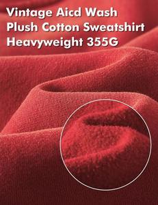 Nouvelle Arrivée Service OEM Anti-boulochage Séchage Rapide Sweat-shirts à Capuche Homme Col Rond Effet Délavé Acide Dernier Cri Sweat-shirt Homme Effet Délavé Acide - Product Image 5