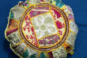 Grand coussin de sol Coussin de méditation | Housse de coussin de sol ronde Boho Hippie Decor - Product Image 5