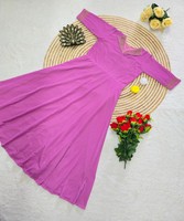 Kurti en coton rose pâle pour femme, style Riche Look, en velours, brodé à la main, une pièce, pour usage quotidien, décontracté, en stock, vêtement ethnique