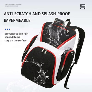 Mochila de baloncesto, bolsa deportiva de gimnasio con soporte para balón, gran capacidad, tela transpirable, tela sublimada, bolsa de baloncesto - Product Image 5