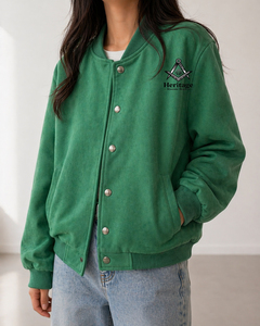 HMR Custom Alpha Kapa Sorority Embroidered Ladies Varsity Letterman Jacket Custom Made <b>Quilted</b> Breathable Women's Sorority - Product Image 4