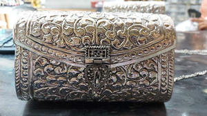 Portefeuille personnalisé en acier inoxydable pochette panneau en acier sac à bandoulière cadeau mode - Product Image 2