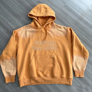 Custom Logo Men's Hooded Sweatshirt Oversized Cotton French Terry Casual Pocket Front Print Autumn Wear 2027 - Product Image 4