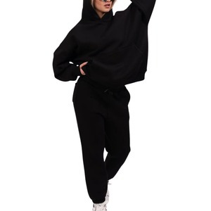 Conjunto Deportivo Informal Personalizado al por Mayor, Sudadera con Capucha y Pantalones Deportivos, Ropa Cómoda para Gimnasio, Caminar y Estar en Casa para Mujer - Product Image 3