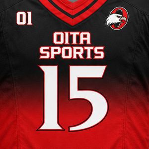 Red & Black American Football Jersey Set with Matching Protective <b>Compression</b> Shorts for Training and Match Play - Product Image 6