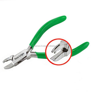 Pince à sertir les pierres Zetomed Pro en acier inoxydable 130 mm pour la fabrication de bijoux, pour saisir et plier les fils - Product Image 1