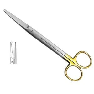 TC Mayo-Stille Dissecting Scissors Curved Gold Handle Heavy-Duty Tungsten Carbide Inlays Mayo-Stille Scissors By <b>Blush</b> Surgical - Product Image 5