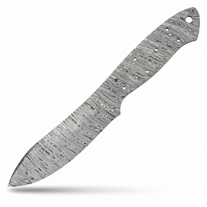 Lame de couteau en acier Damas faite à la main, pleine longueur, pour le dépecage et la chasse, fourniture pour la fabrication de couteaux DIY, vente en gros, directement du fabricant - Product Image 5