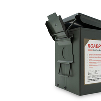 Compresseur d'air portable Roadpower Bullet 12V 160L/min en métal, gonfleur de pneus robuste (RP-COM-840) avec ailettes de refroidissement en alliage moulé haute performance