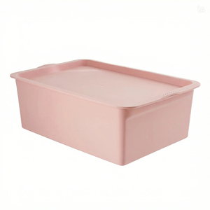 OEM Custom Eco Friendly PP Plastic Multifunction Clothing Storage Box with Lid Stackable Utility Bin - Product Image 2