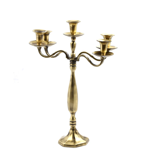 Juego de portavelas cónicos de metal dorado nórdico, soporte decorativo de metal para velas de té, para centros de mesa, decoración del hogar y bodas - Product Image 5