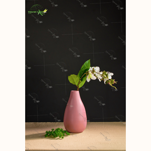 Jarrón de bambú tranquilo hecho a mano para exhibición de flores de mesa, jarrones de madera rústicos naturales ecológicos para decoración del hogar - Product Image 2