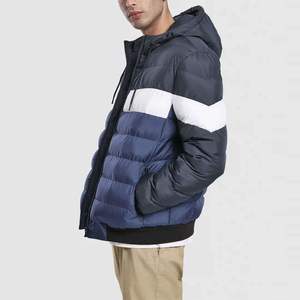 Men Premium <b>Quilted</b> Hooded Bubble Jacket Waterproof Breathable Warm Lightweight Casual Full Zip <b>Winter</b> Outdoor Regular Fit - Product Image 3