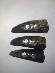 Boutons en corne de buffle 100% naturels, faits à la main, écologiques, avec motifs floraux et animaux pour accessoires de mode - Product Image 2