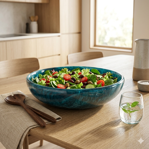 Tazón de Resina para Ensalada Hecho a Mano, Vajilla de Lujo con Acabado Brillante, Elegante Tazón para Servir en la Mesa, Decoración Moderna para la Cocina - Product Image 2