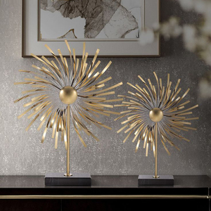 Decoración de Girasoles para el Hogar, Artesanía Hecha a Mano para Sala de Estar, Porche, Mueble de TV, Regalo de Inauguración, Escultura Decorativa - Product Image 1