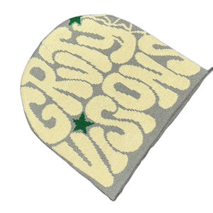 Bonnet tricoté unisexe OEM personnalisé de haute qualité 100 % acrylique, avec étiquette tissée teinte à la lettre, pour l'hiver, le ski et le pêcheur, modèle adulte courant - Product Image 3