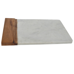 High Quality Round <b>Shaped</b> Marble Wooden Chopping Board Customizable for Home Kitchen Hotel Use Most Selling Product - Product Image 2