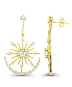 Orecchino penzolante in oro 14K placcato o argento Sterling | Macacy's - Product Image 3