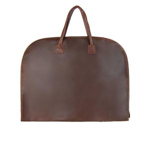 Bolsa de Ropa de Cuero de Primera Calidad Hecha a Mano, Porta Trajes con Cremallera Resistente, Maleta de Viaje Informal y Sencilla para Negocios - Product Image 3