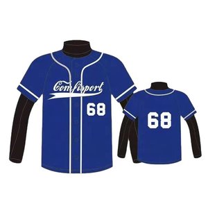 Camiseta de Béisbol de Nueva York para Hombre, Gris, Manga Corta, Cuello en V, Botones al Frente, Estampado Tackle Twill, Corte Regular, para Adultos, Todas las Temporadas - Product Image 1