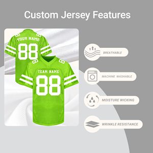 Fabricant de maillots de football américain en gros, mélange polyester-spandex, logo personnalisé, design sur mesure, broderie - Product Image 3