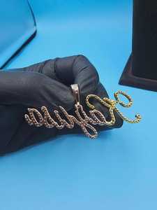 Colgante de letra grande con diseño 3D personalizado para hombres y mujeres, joyería de rapero, hip hop, colgante de moissanita, joyería de plata 925 - Product Image 2