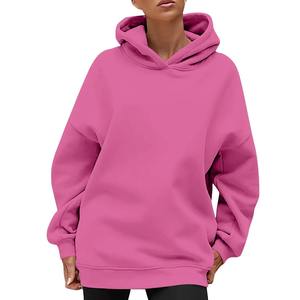 Hoodie pour femme de qualité supérieure, anti-boulochage, pour l'hiver, tissu léger, manches longues, coupe ample, vêtements pour femmes. - Product Image 3