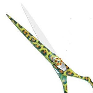 Best Sale High Quality Green Pattern Hair Scissors Stainless Steel Salon Barber <b>Shears</b> Straight Blade Cutting <b>Tools</b> - Product Image 6