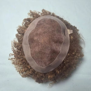 Prothèse capillaire homme en cheveux humains indiens Remy bouclés, base mono - TAZ HAIR BANGLADESH - Product Image 1