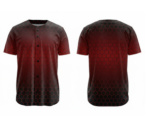 Fabricante de Camisetas de Béisbol Sublimadas Personalizadas, Uniformes de Equipo OEM y ODM |   Béisbol de Poliéster Transpirable - Product Image 2