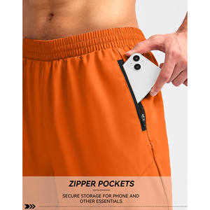 Shorts de sport pour hommes, grande taille, séchage rapide, avec impression de logo personnalisée, pour la course à pied, la gym et le fitness. - Product Image 4