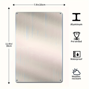 Insegna da Giardino Personalizzata in Metallo Vintage 8x12 Pollici, Decorazione Murale da Esterno Senza Batteria, Arte in Metallo - Product Image 3