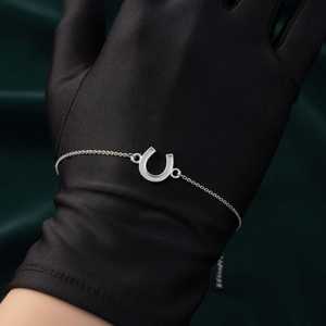 925 Sterling Silver 18k Gold Plated Blank Horseshoe Shape Bezel Setting Bracelet for Resin DIY <b>Memorial</b> Keepsake Jewelry Supply - Product Image 4