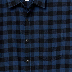 Chemise en flanelle 100 % coton de haute qualité pour homme, nouveau design, manches longues, à carreaux, teinte en fil, respirante, automne - Product Image 6