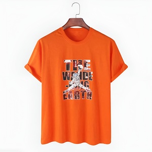 Camisetas de cuello redondo para hombre, 100% algodón microfibra, cómodas, de manga corta, colores lisos, personalizables con impresión digital. - Product Image 6