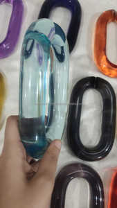 Adornos de Pared de Cadena Acrílica Modernos Personalizados, Hechos a Mano, Adornos Colgantes de Resina Modernos para Decoración del Hogar, Listos para el Festival Diwali - Product Image 2