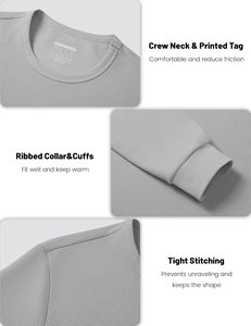 Men Insulated Thermal Base Layer Shirt Lightweight Winter <b>Undershirt</b> Bulk Order - Product Image 3