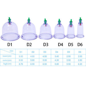 DIVIED INTERNATIONAL Ventouses Médicales Réutilisables en Verre pour Hijama, Multi-usages, pour Application Corporelle, Antirhumatismales, Certifiées CE - Product Image 2