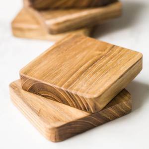 Premium Wooden Coaster Set for Coffee Tea Cups <b>Glasses</b> and Dining Table Protection - Product Image 5