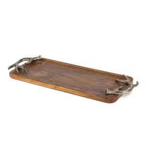 Plateau de service en bois de style moyen-oriental pour hôtel, restaurant, utilisation sur table, plateau décoratif pour Ramadan et Eid, pour chocolat - Product Image 6