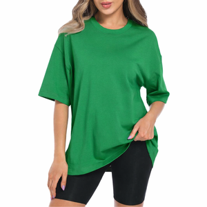 Camiseta de algodón para mujer, servicio OEM, uso diario, producto superventas, camiseta informal de algodón para mujer, camiseta ligera y transpirable para verano - Product Image 1