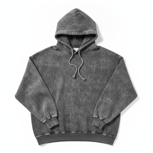 Sudadera con Capucha Estampada Personalizada Estilo Vintage Desgastado con Lavado Ácido, de Algodón Térmico para Invierno, con Logotipo Bordado Personalizable, Estilo Urbano 3D Sencillo - Product Image 1