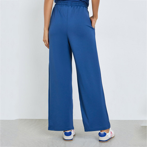 <b>Women's</b> Wide Leg <b>Sweatpants</b> Custom Polyester Cotton Oversized Joggers Loose Fit Casual <b>Sweatpants</b> For <b>Women</b> Apparel Wholesale - Product Image 2